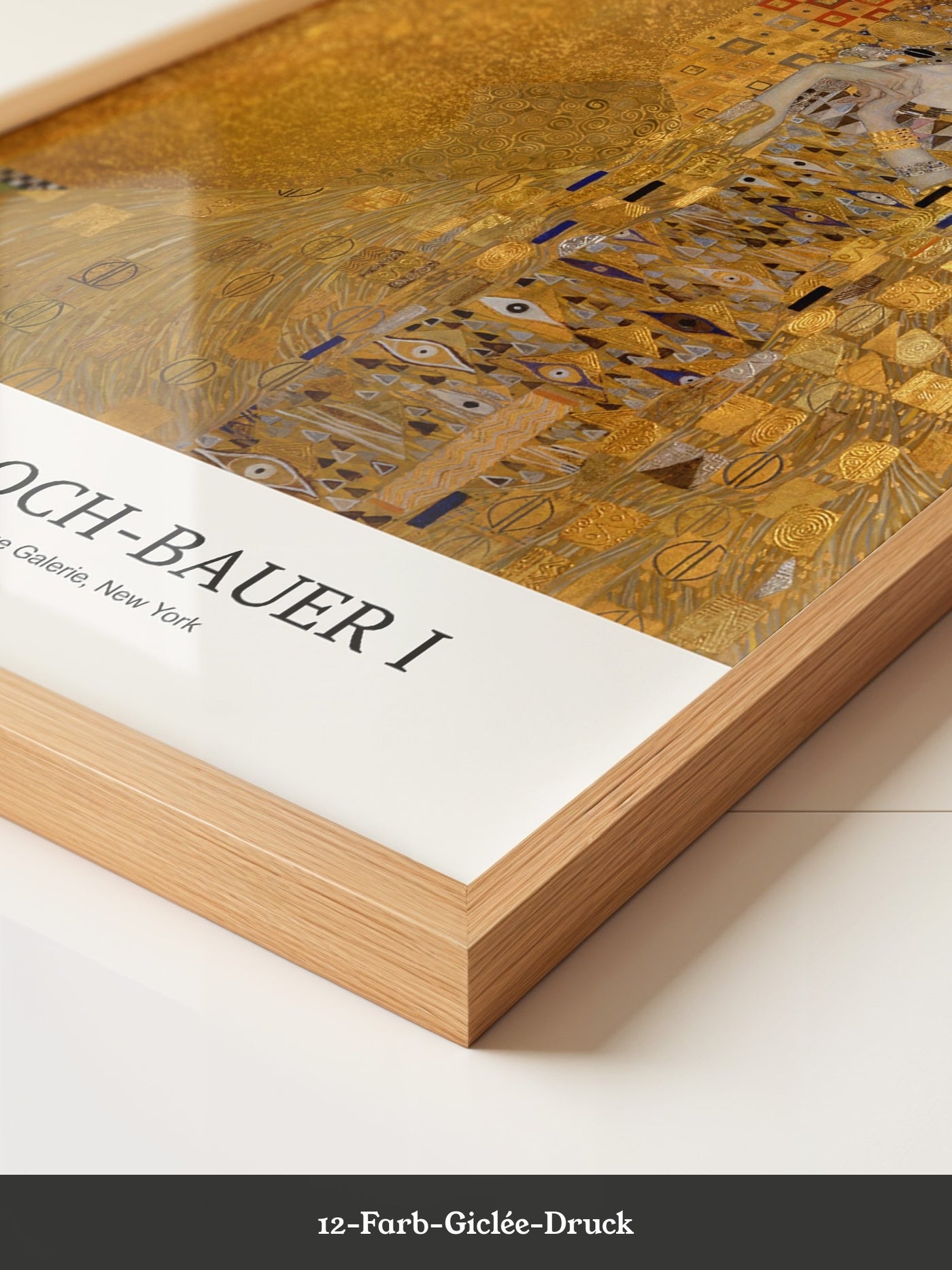 Goldenes Porträt Mosaik Muster