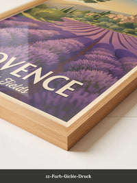 Lavendelfelder Provence Vintage-Stil