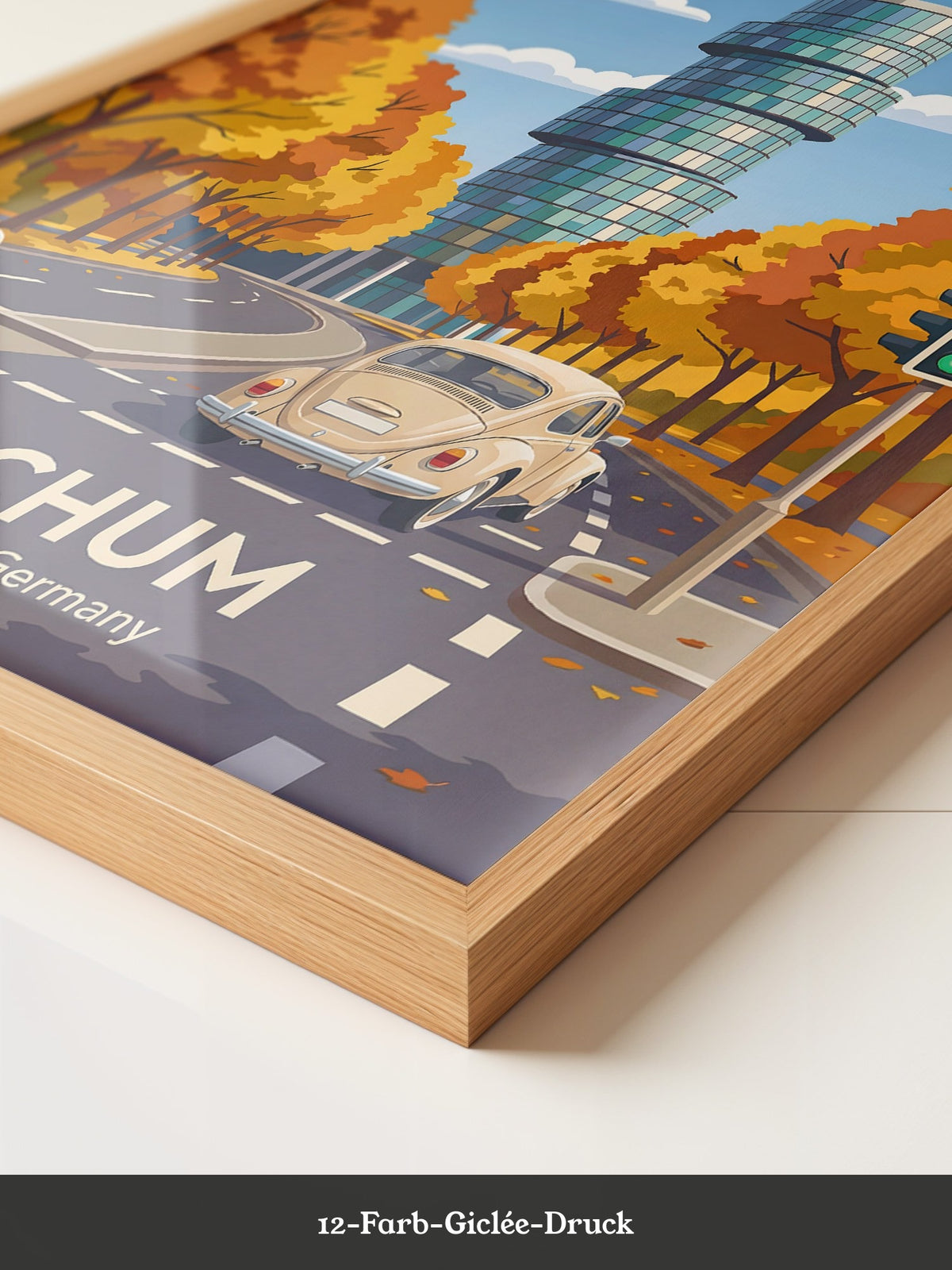 Bochum Herbst Turm Retro