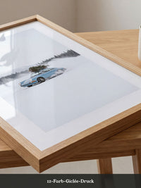 Sportwagen Winterfahrt Blau