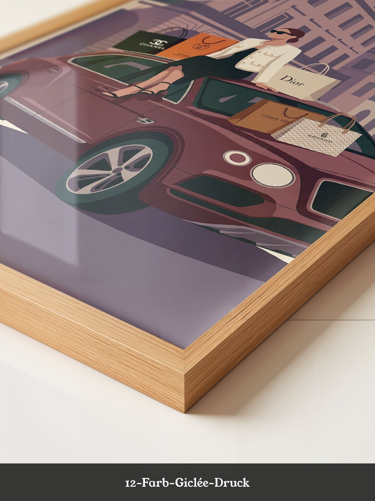 Luxus Shopping Illustration