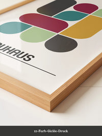 Bunte Geometrie Retro-Stil