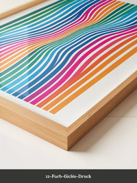 Bunte Wellenoptik Streifen