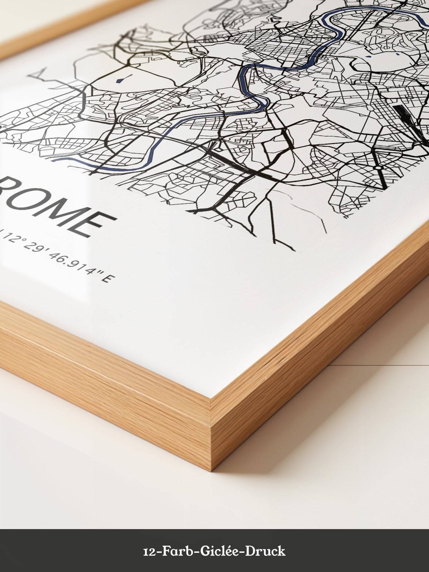 Rom Stadtplan minimalistisch
