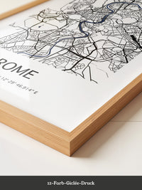 Rom Stadtplan minimalistisch