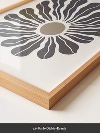 Abstrakte Blume wellig