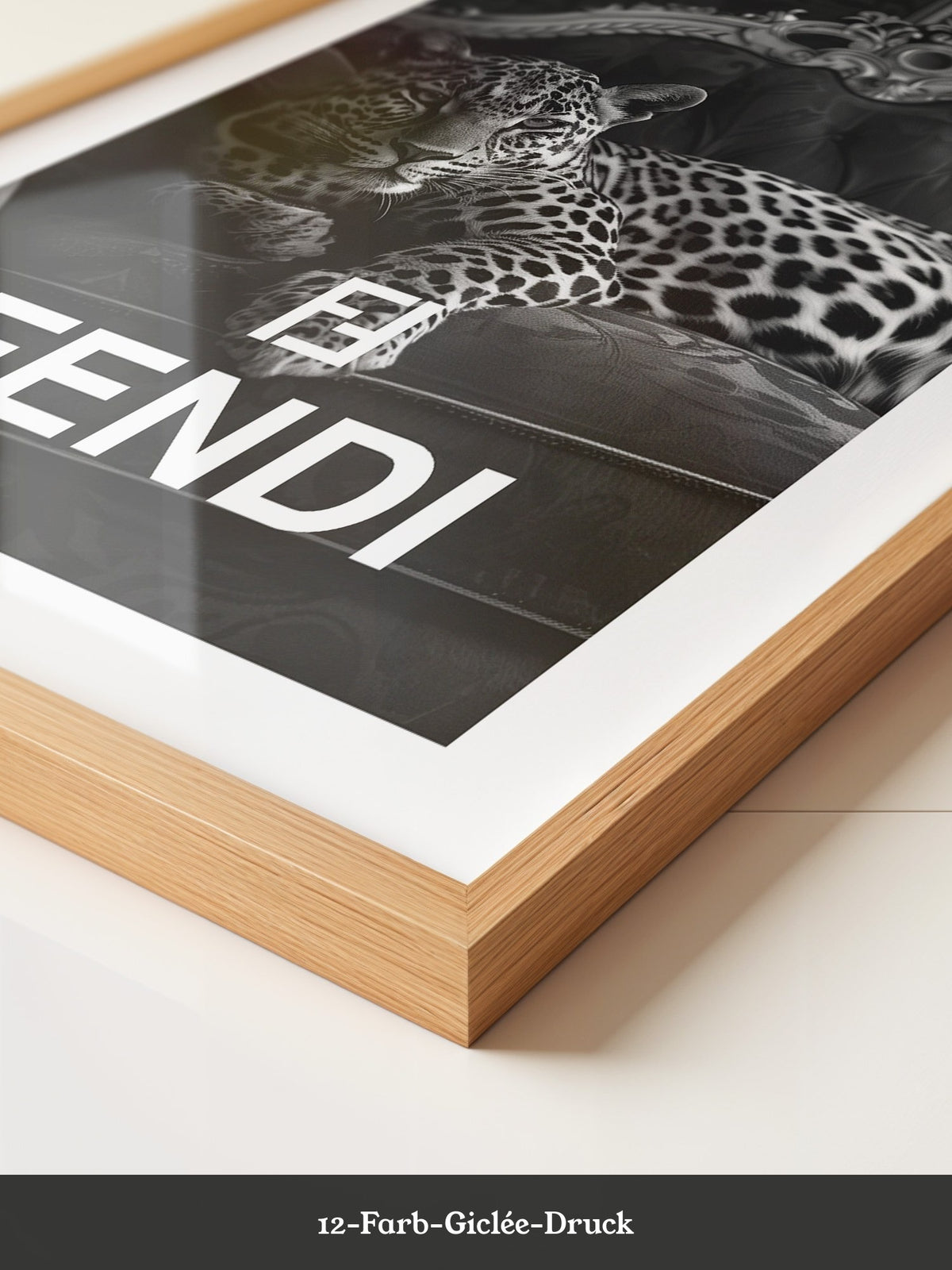 Leoparden Loungesessel Schwarzweiß