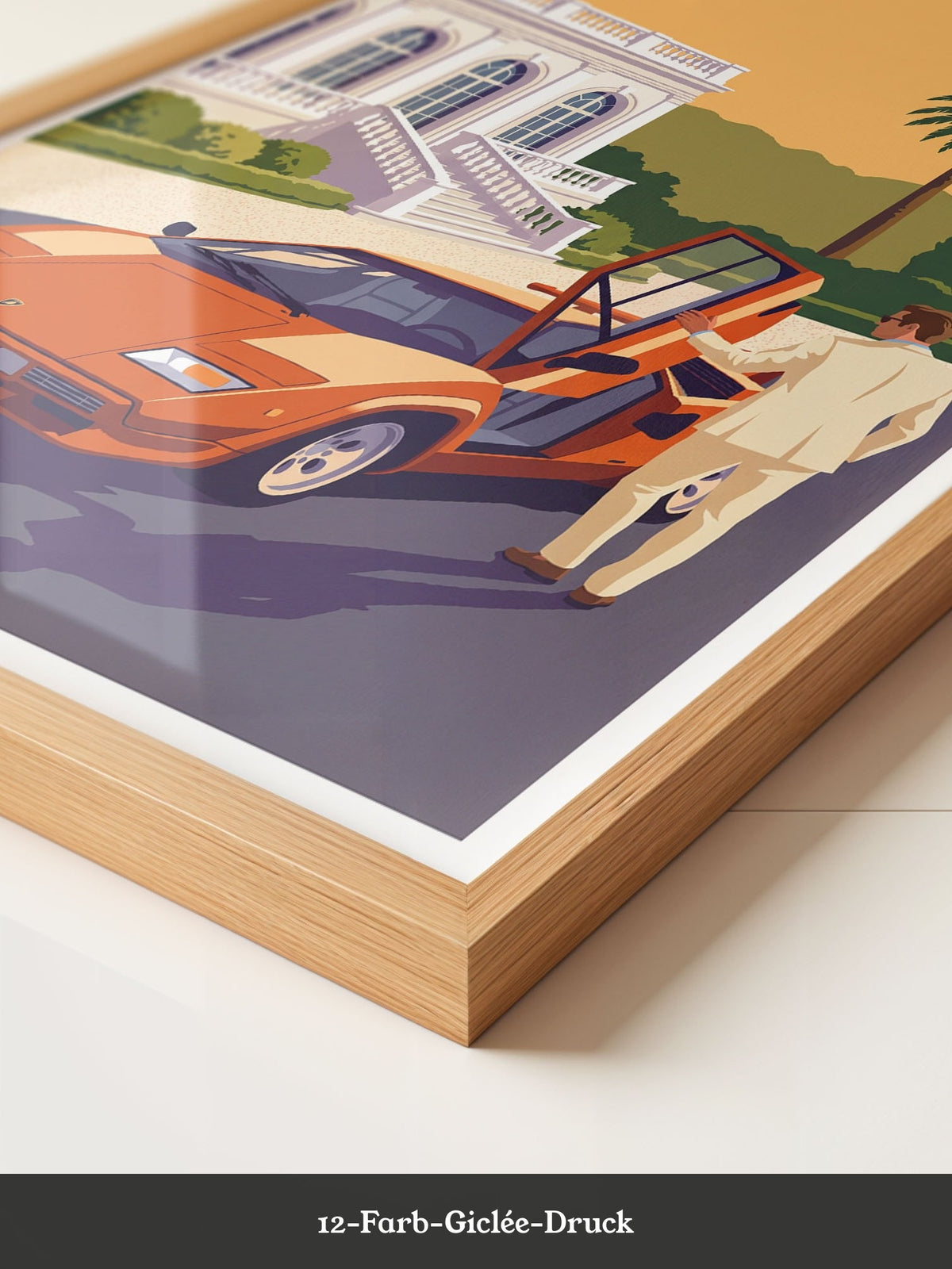 Elfer Sportwagen Orange Retro
