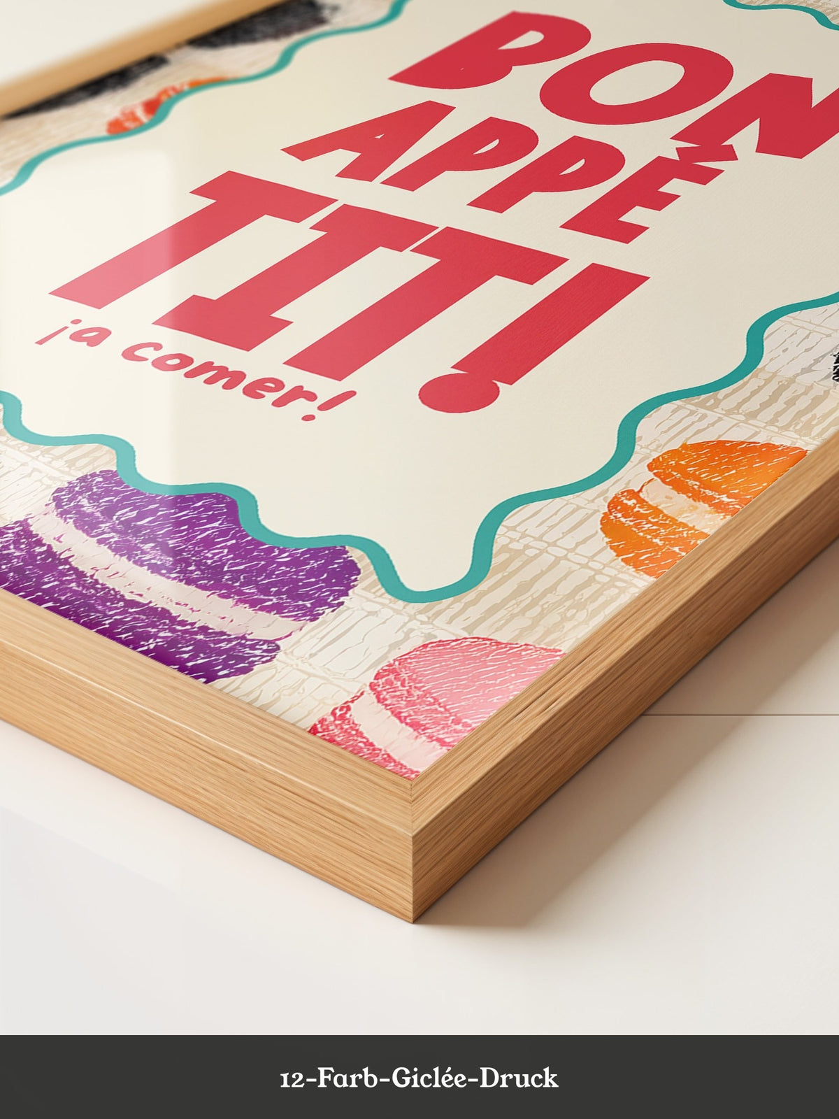 Bunte Macarons Skizzenstil