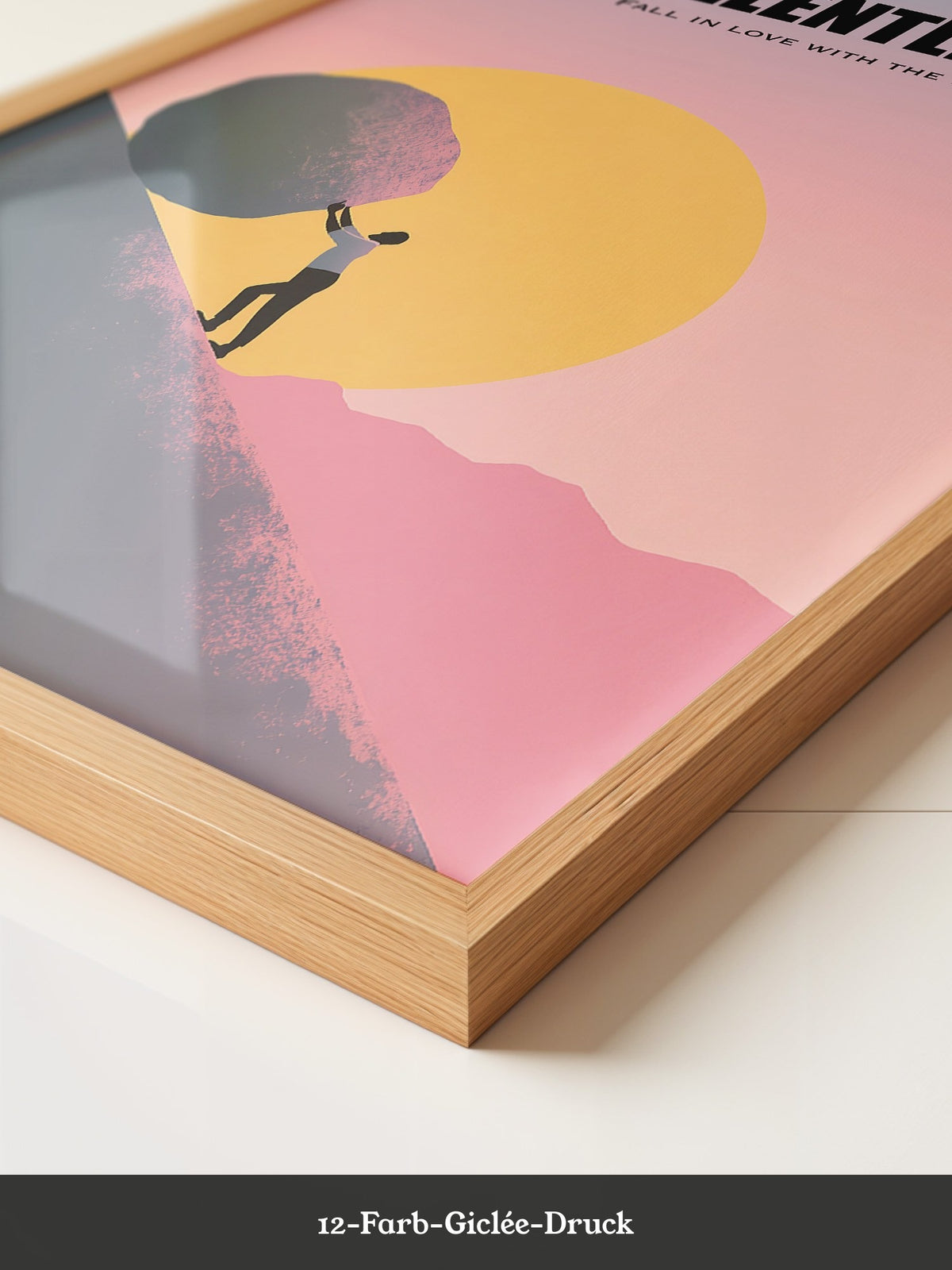 Fels rollend Sonnenuntergang Silhouette