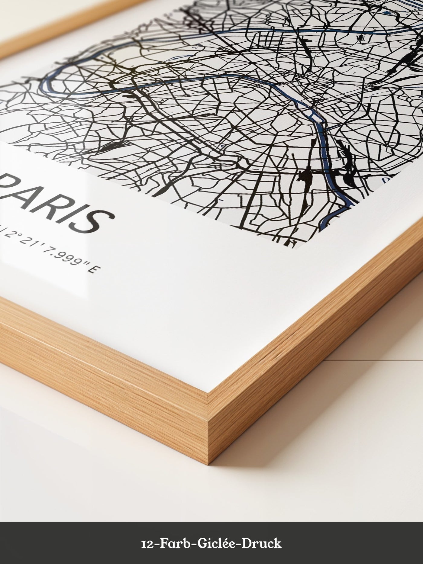 Paris Karte minimalistisch