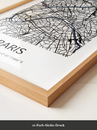 Paris Karte minimalistisch