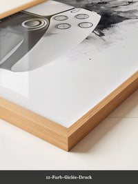 Spielcontroller Tinte Schwarzweiß