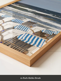 Strandkörbe Meer Blau Weiß
