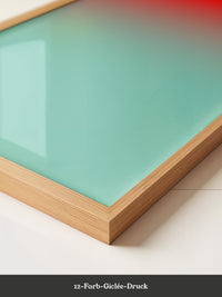 Farbverlauf Rot-Türkis Pastell