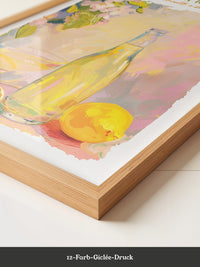 Zitronenflasche Aquarellfarben