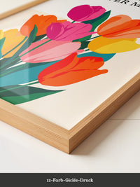 Bunte Tulpen Grafik