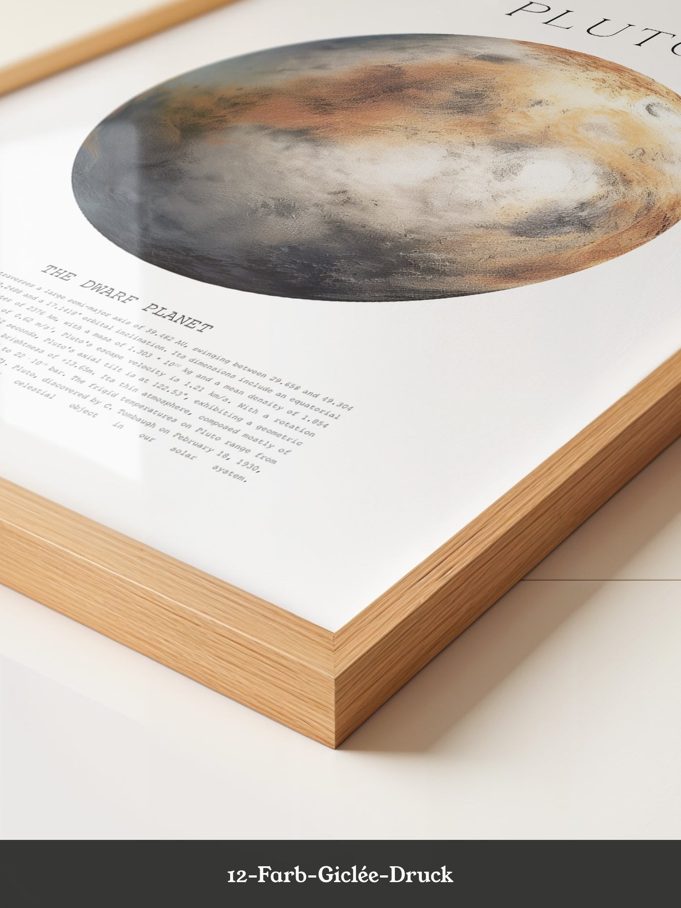 Pluto Planet Textur Farbig
