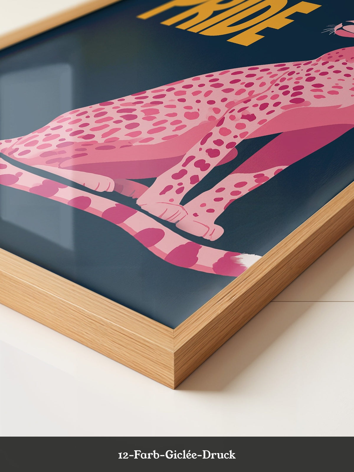 Leopard Rosa Illustration
