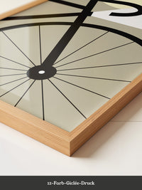 Fahrradrad Grafik minimalistisch