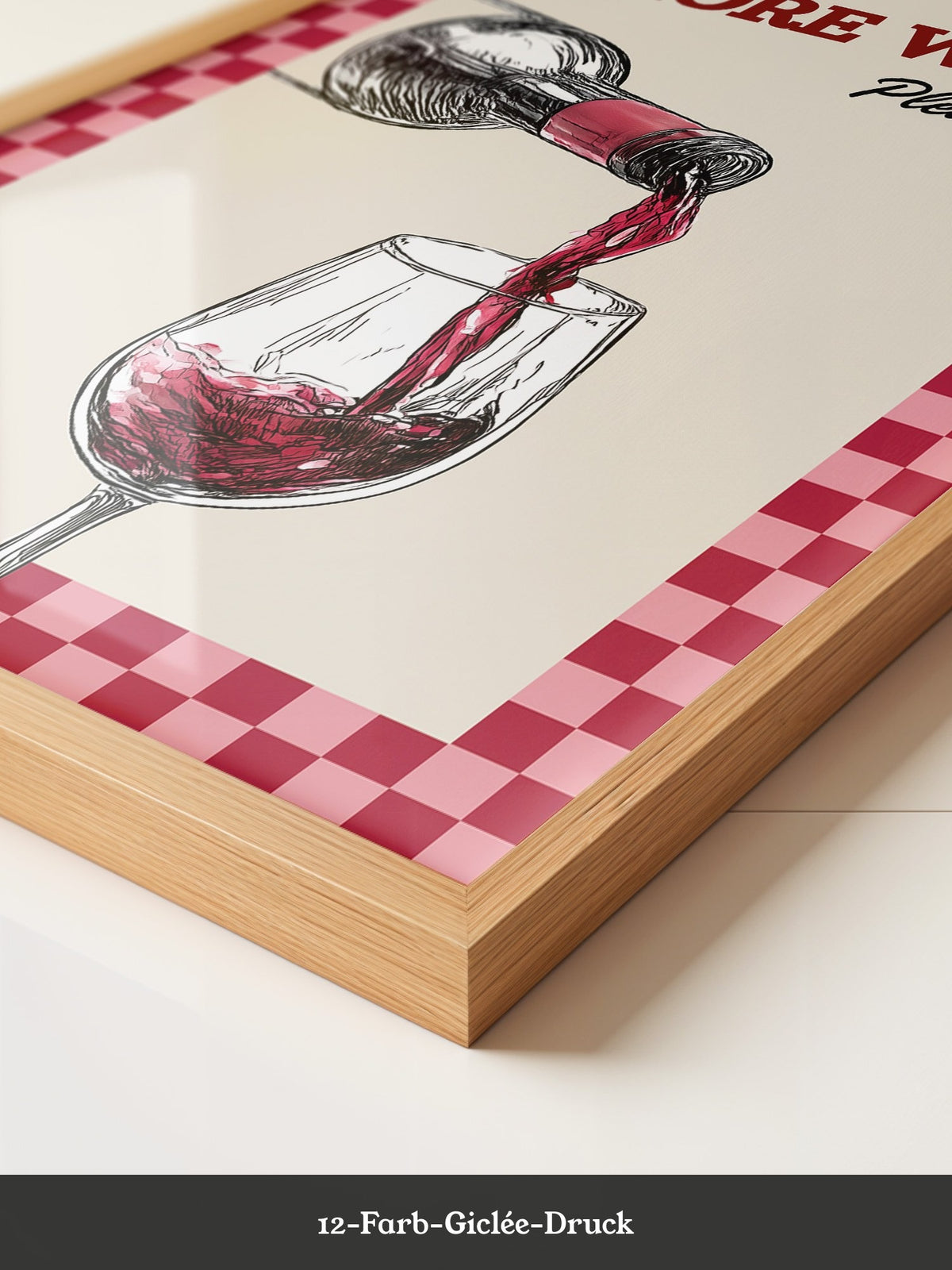 Weinglas Retro Rotton