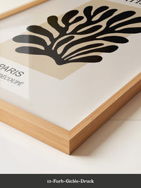 Schwarze Silhouette Beige Kontrast