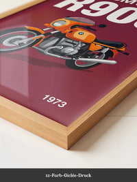 BMW Motorrad Orange Retro-Design