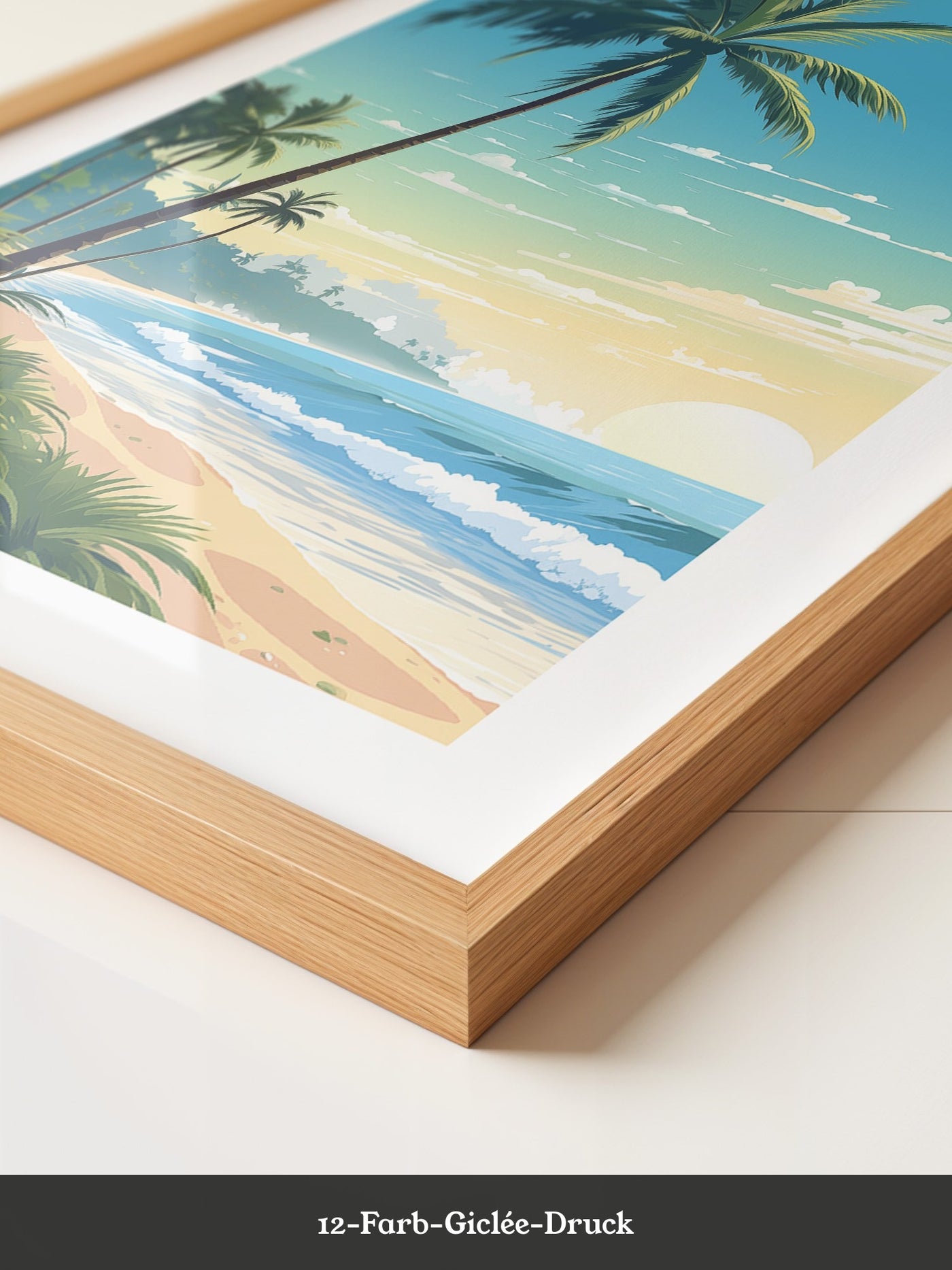 Strand Sonnenaufgang Pastellkunst