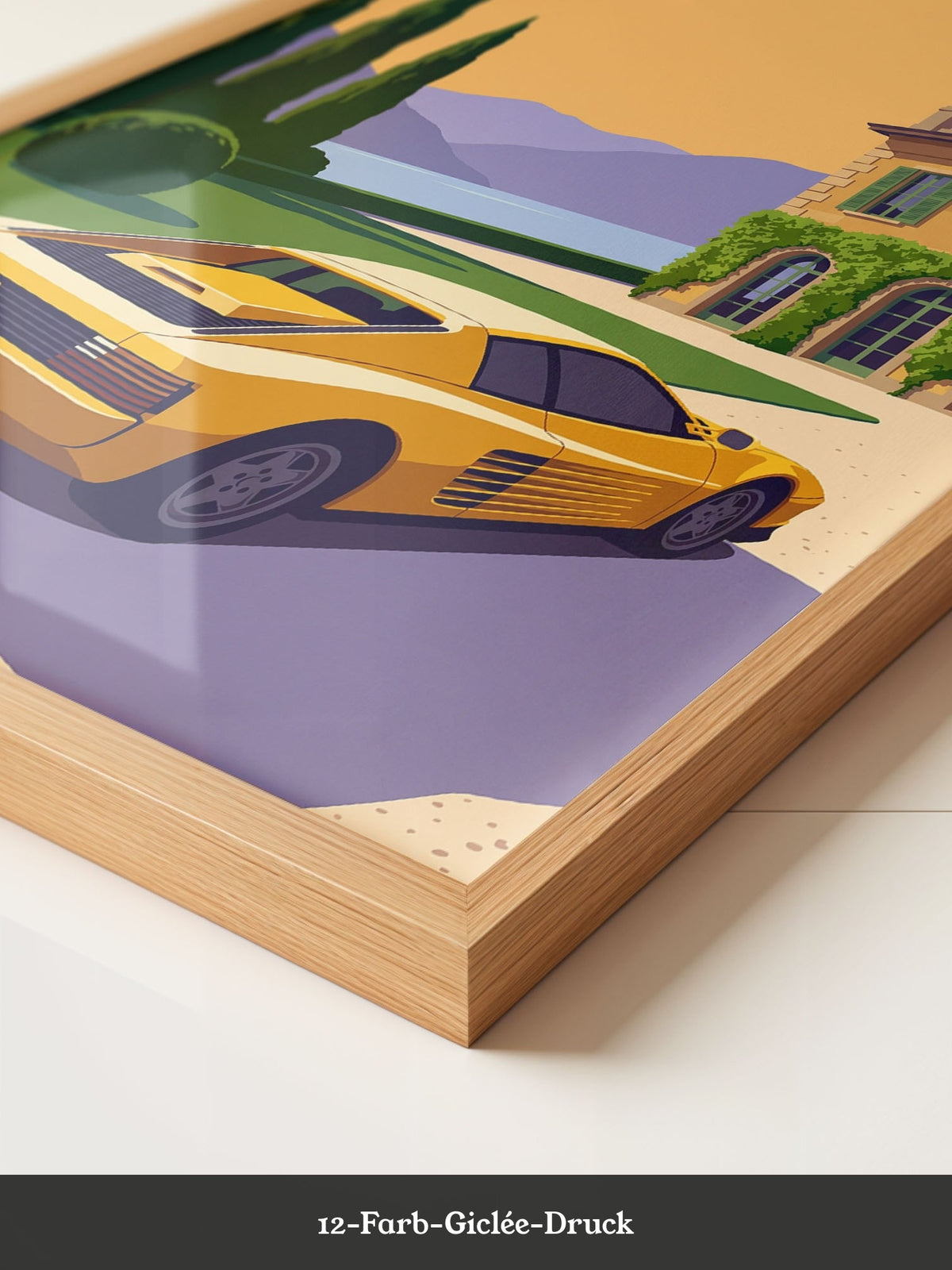 Sportwagen Illustration Gelb