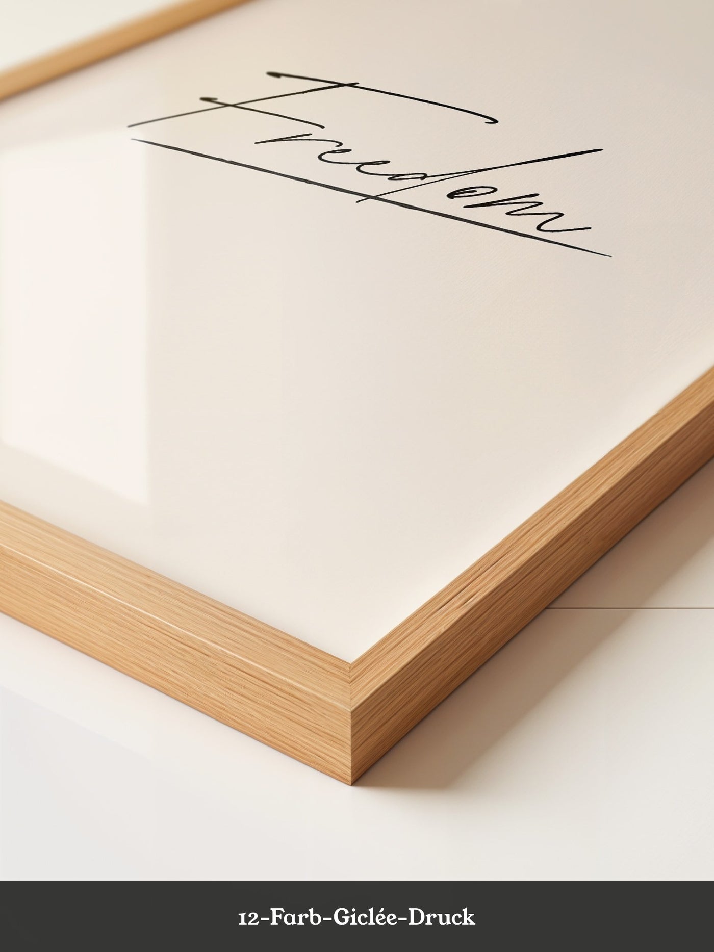 Freedom Schrift Schwarz Beige