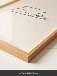Freedom Schrift Schwarz Beige