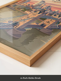 London Skyline Pastellfarben