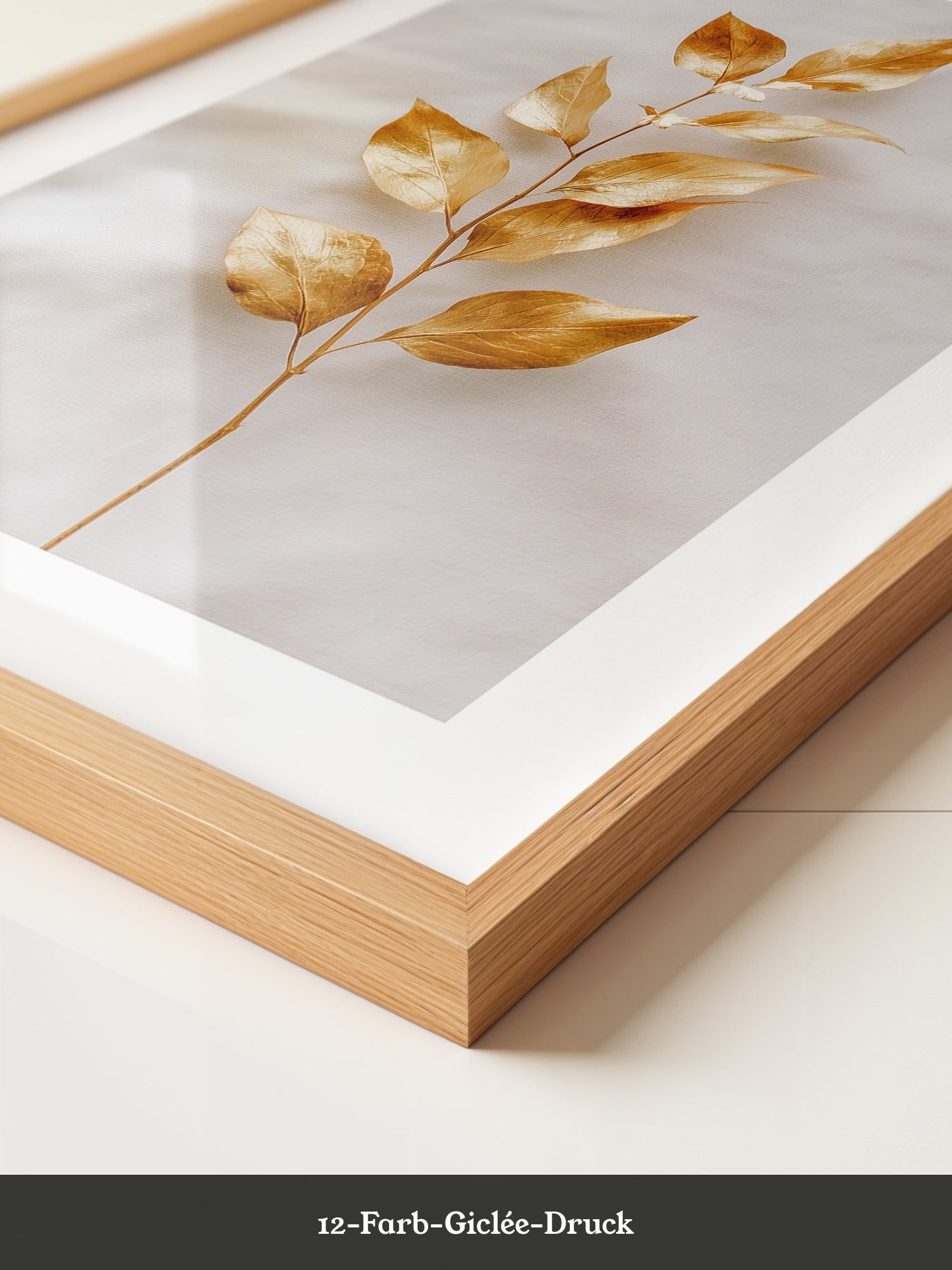 Goldene Blätter Minimalistisch
