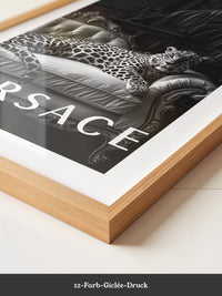 Leopard Sofa Schwarzweiß