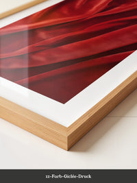 Rote Samttextur Wellenform