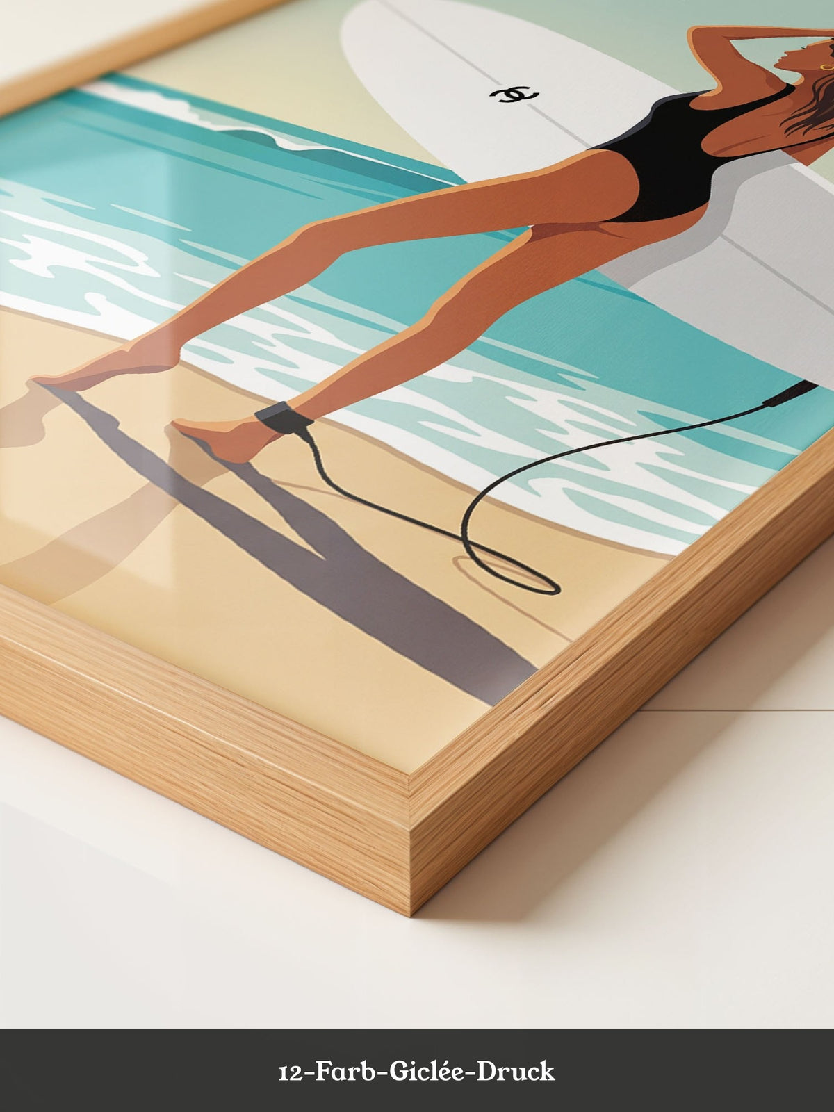 Surferin Strand Illustration