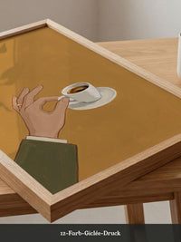 Espresso Hand minimalistisch