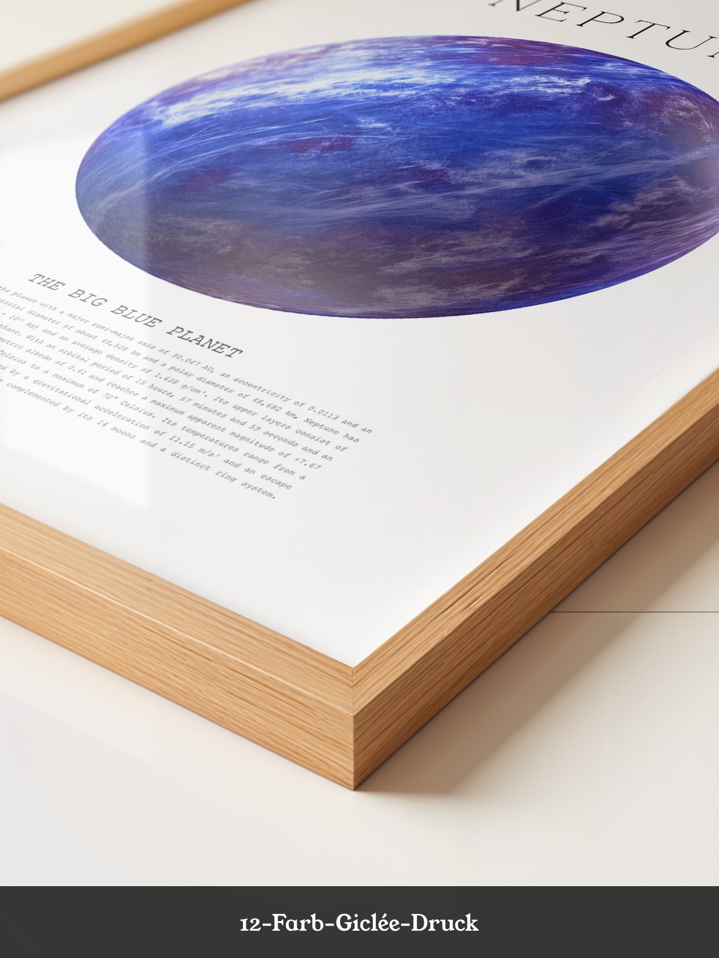 Neptun Kugel Blaues Universum
