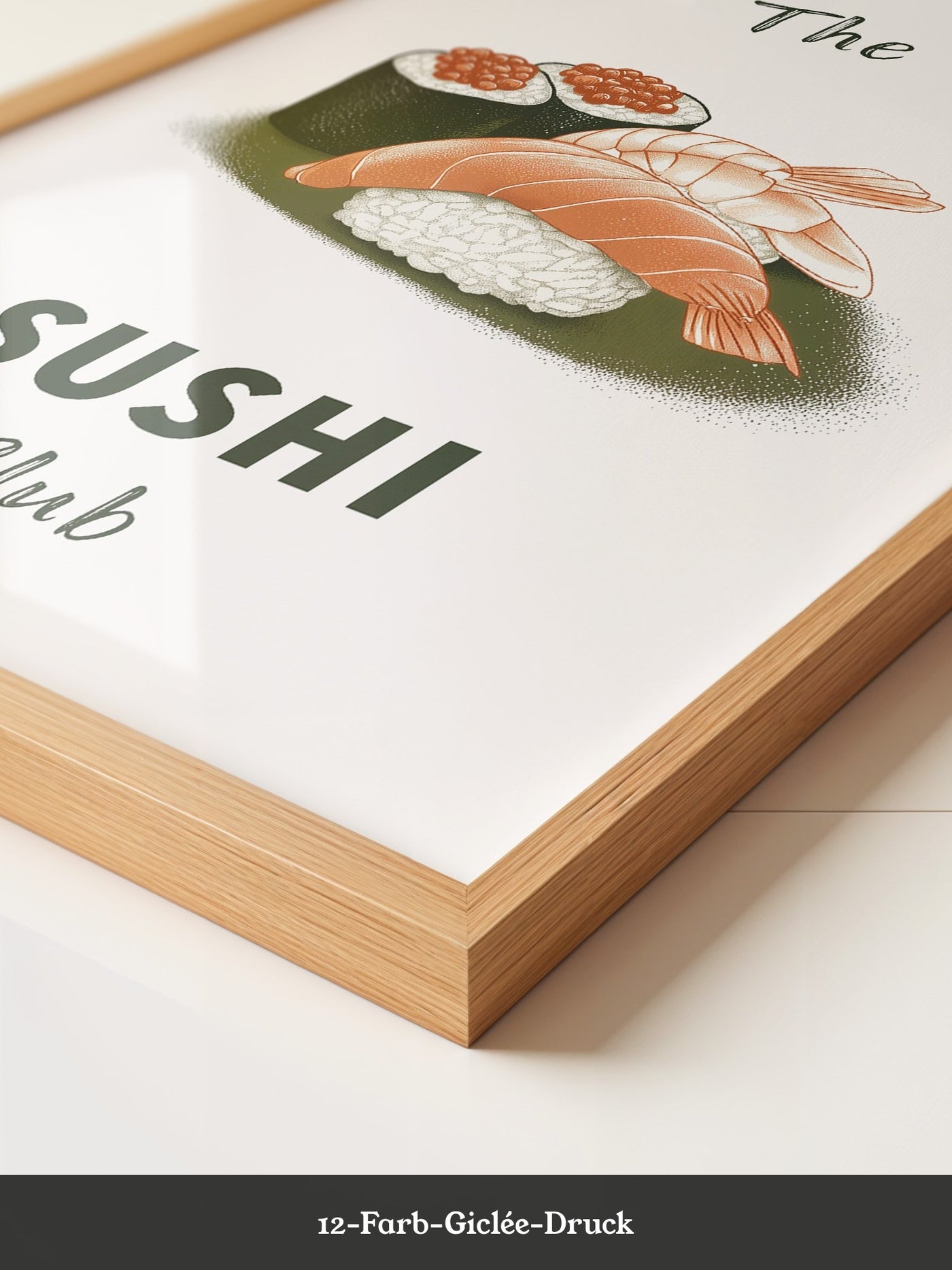 Sushi Komposition Retro Look
