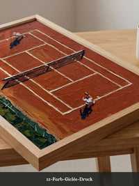Tennisplatz Draufsicht