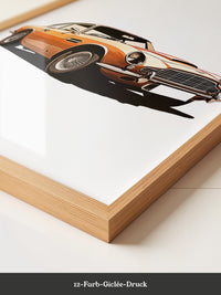 Oldtimer Frontansicht Orange