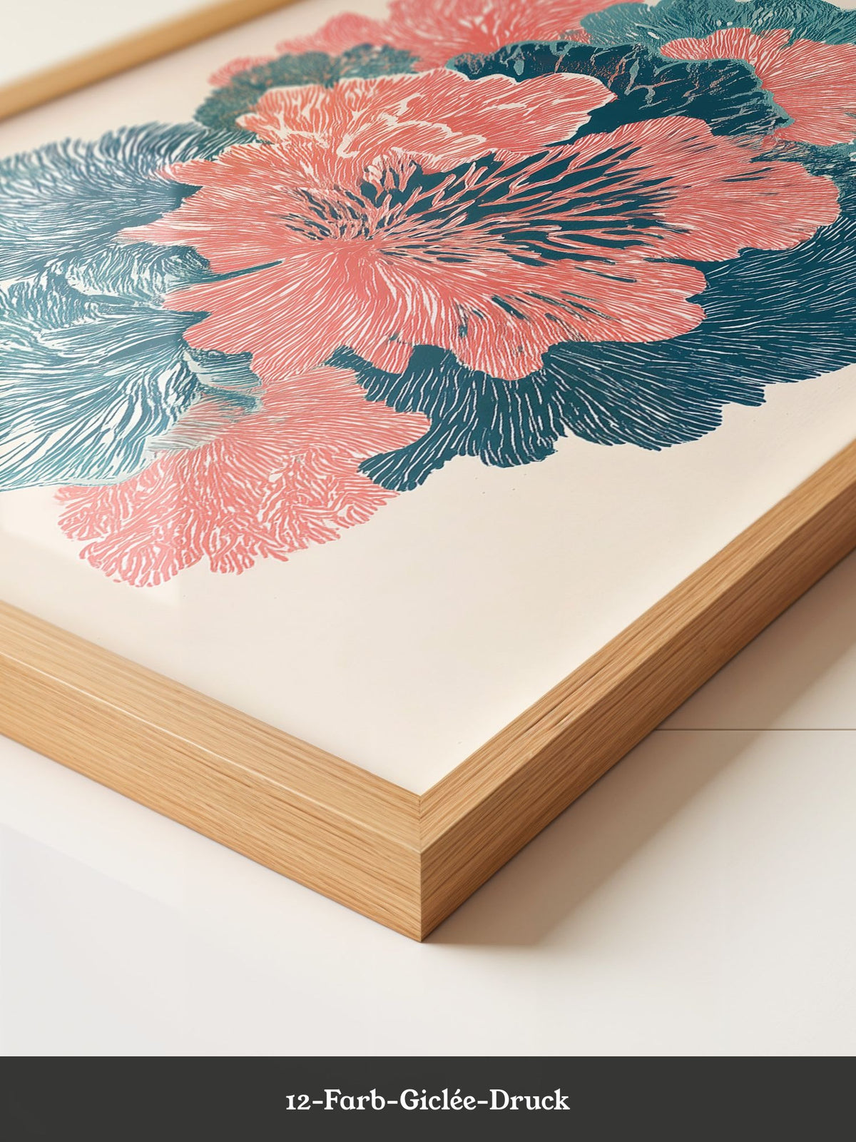 Florale Muster Korallen-Stil
