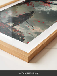 Samurai Herbstmond Fantasy