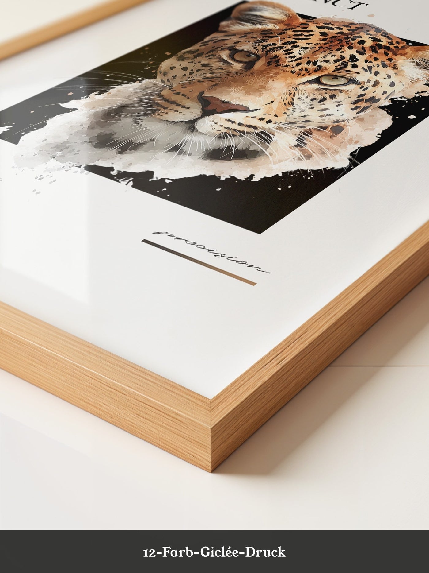 Leopard Aquarell Intensiv