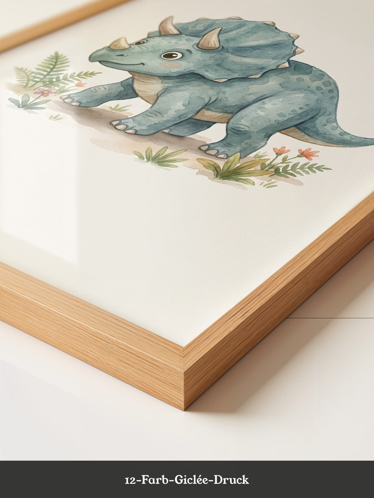 Triceratops Blau Kinderstil