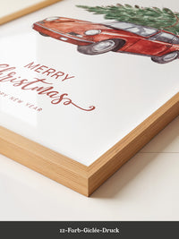 Porsche Weihnachtsbaum Rot