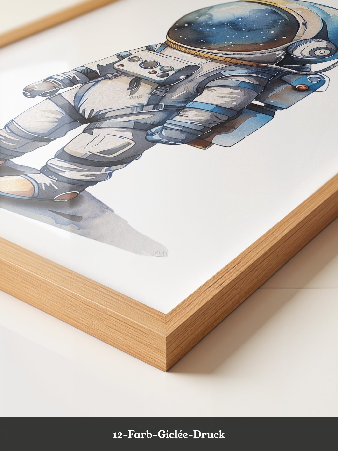 Astronaut Comic-Stil Farbig