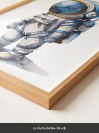 Astronaut Comic-Stil Farbig