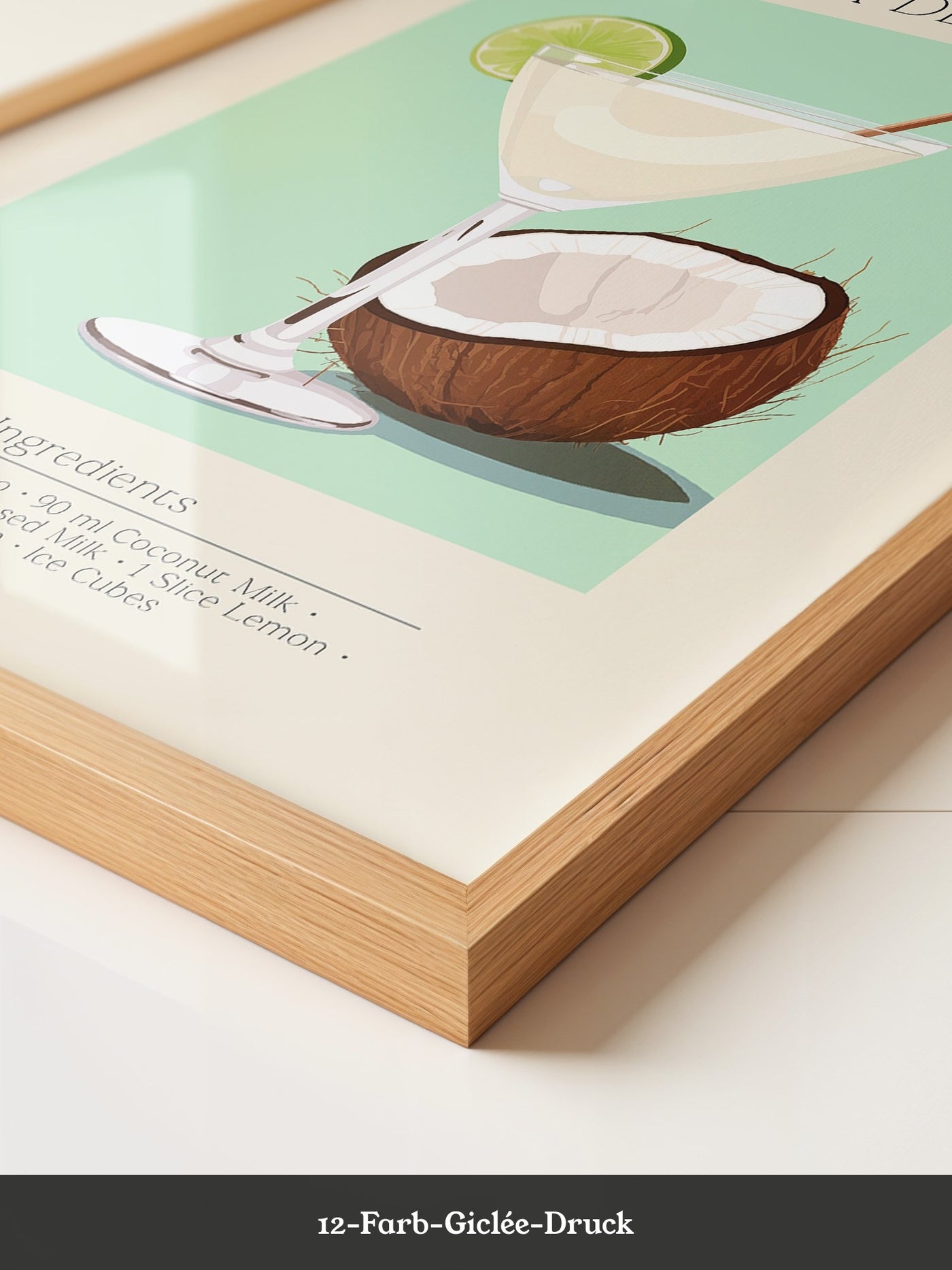 Batida de Coco Glas Illustration