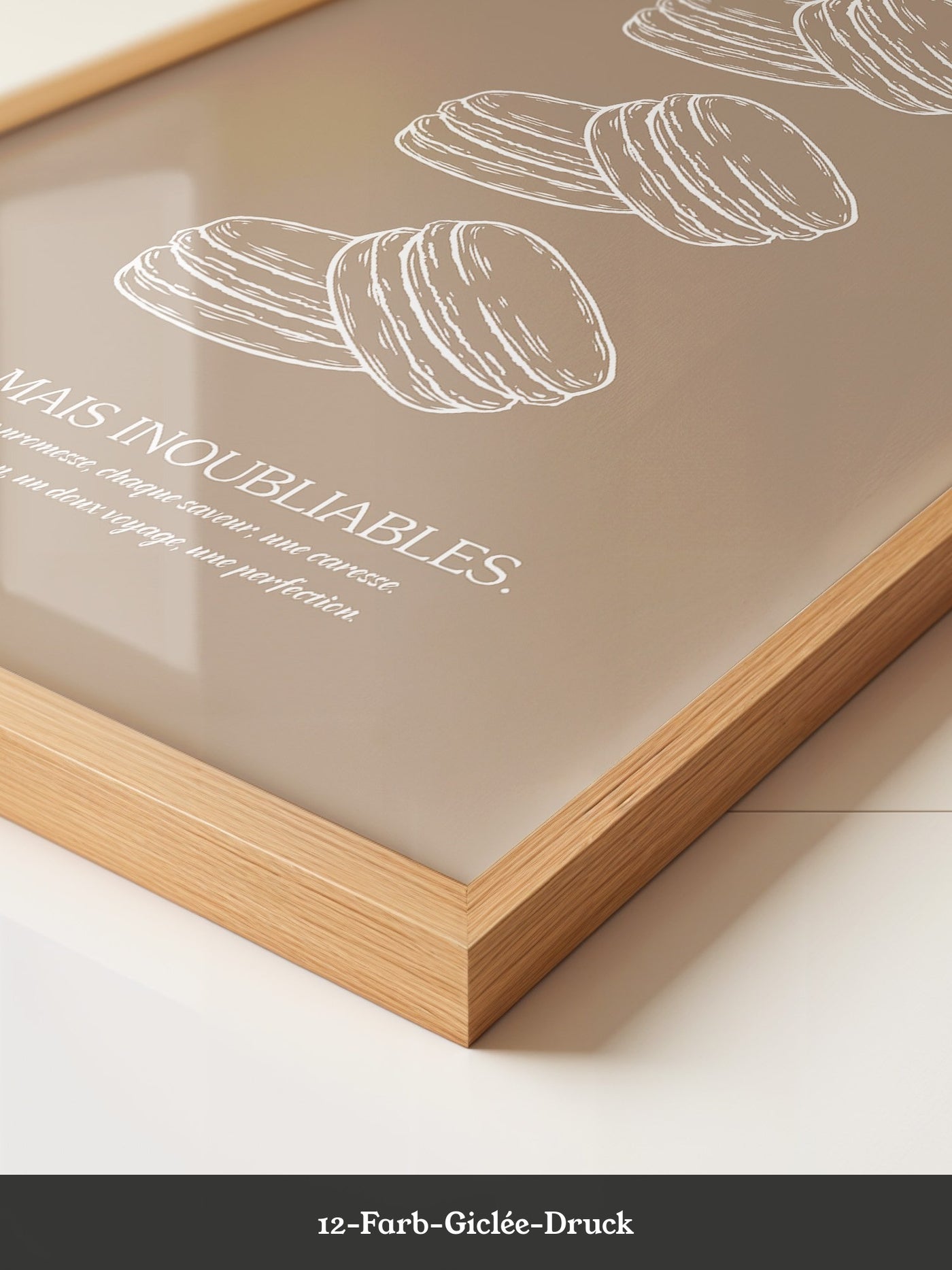 Macarons Skizze Beige